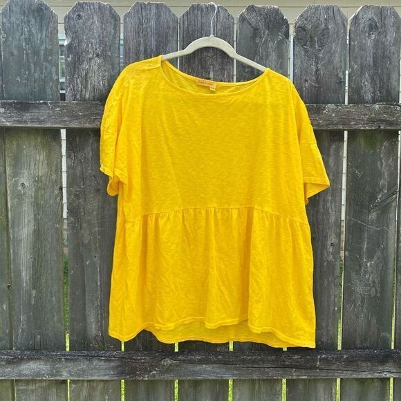 Fresh Produce Yellow Oversized Babydoll T-Shirt | M/L - Picture 1 of 4